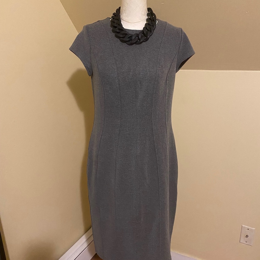 H&M grey stretch dress